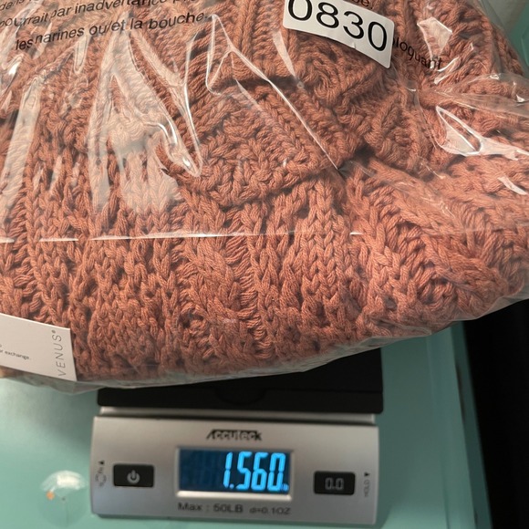 Venus Crochet Cardigan Womens 2X Brown Front Tie Tassel Cotton Longline Festival - Picture 10 of 10